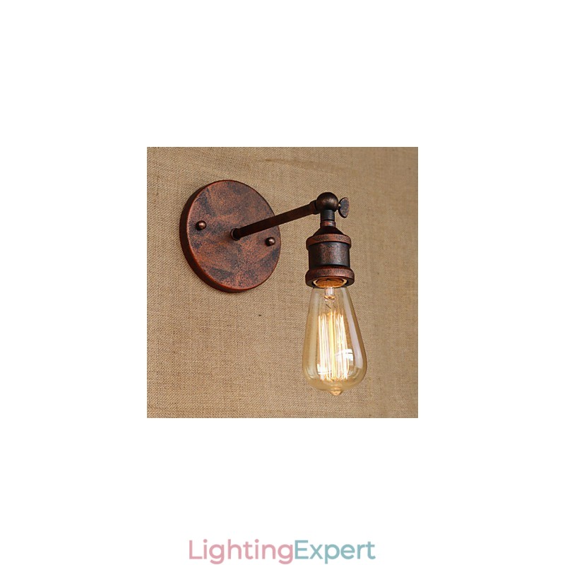 American Bar Cafe Restaurant Bedside Minimalist Aisle Ferruginous Iron Wall Sconce