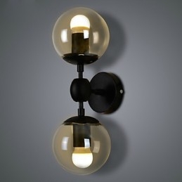Wall Sconces Glass ball Rustic Lodge Metal