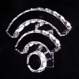 WIFI Crystal Wall Sconces Crystal Modern Contemporary Bed Living Hotel Metal