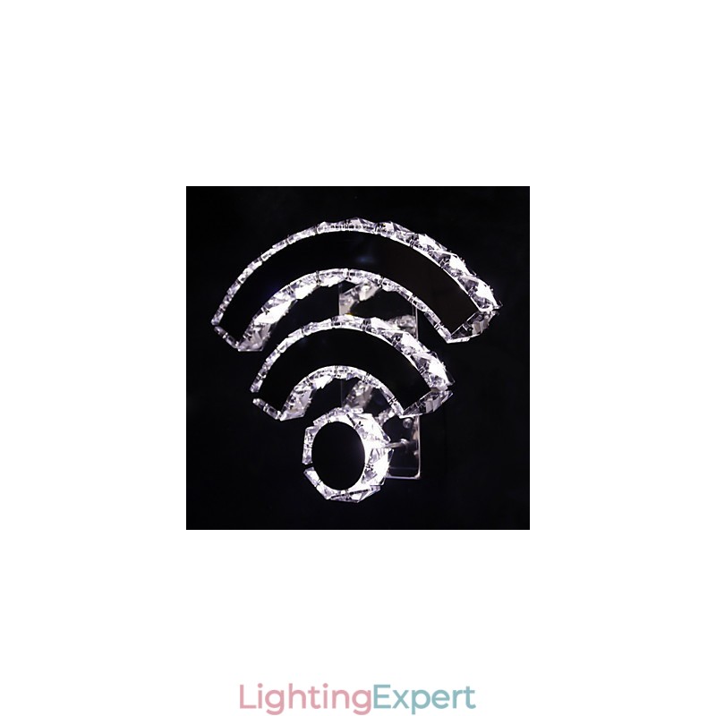 WIFI Crystal Wall Sconces Crystal Modern Contemporary Bed Living Hotel Metal