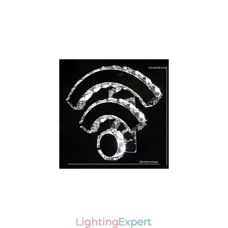 WIFI Crystal Wall Sconces Crystal Modern Contemporary Bed Living Hotel Metal