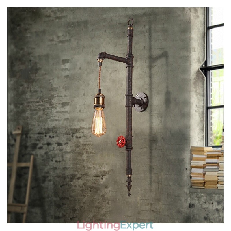 The Pipe Wall Of Rural Creative Retro Rocket Wall Lamp