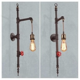 The Pipe Wall Of Rural Creative Retro Rocket Wall Lamp