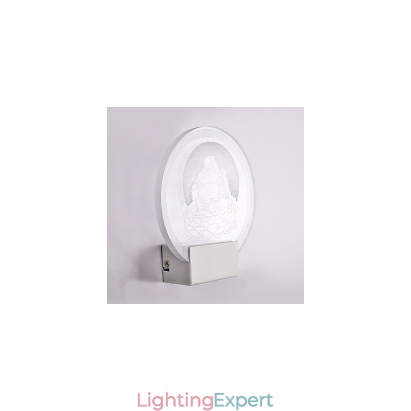 Acrylic Wall Lamp PVC Lamp Light Chip Modern Contemporary Metal