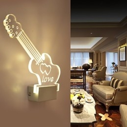 Acrylic Wall Lamp PVC Lamp Light Modern Contemporary Metal
