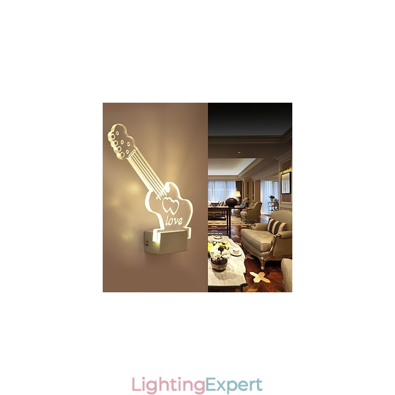 Acrylic Wall Lamp PVC Lamp Light Modern Contemporary Metal