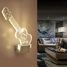 Acrylic Wall Lamp PVC Lamp Light Modern Contemporary Metal