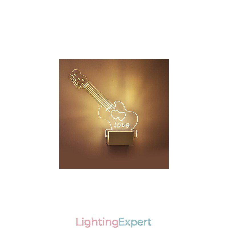 Acrylic Wall Lamp PVC Lamp Light Modern Contemporary Metal