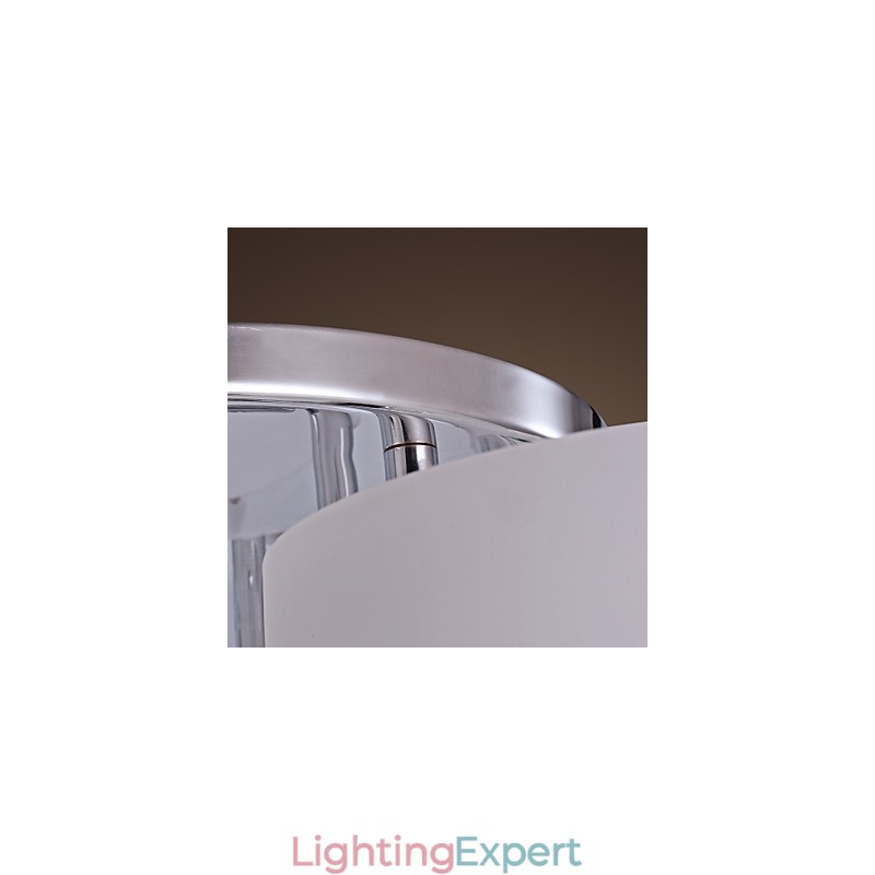 Modern Contemporary Chrome Metal Chandelier Flush Mount