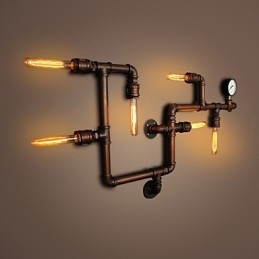 Wall Lamp Wall Sconces 6 Lights Bronze Finsh Industrial Style Rustic Lodge Metal