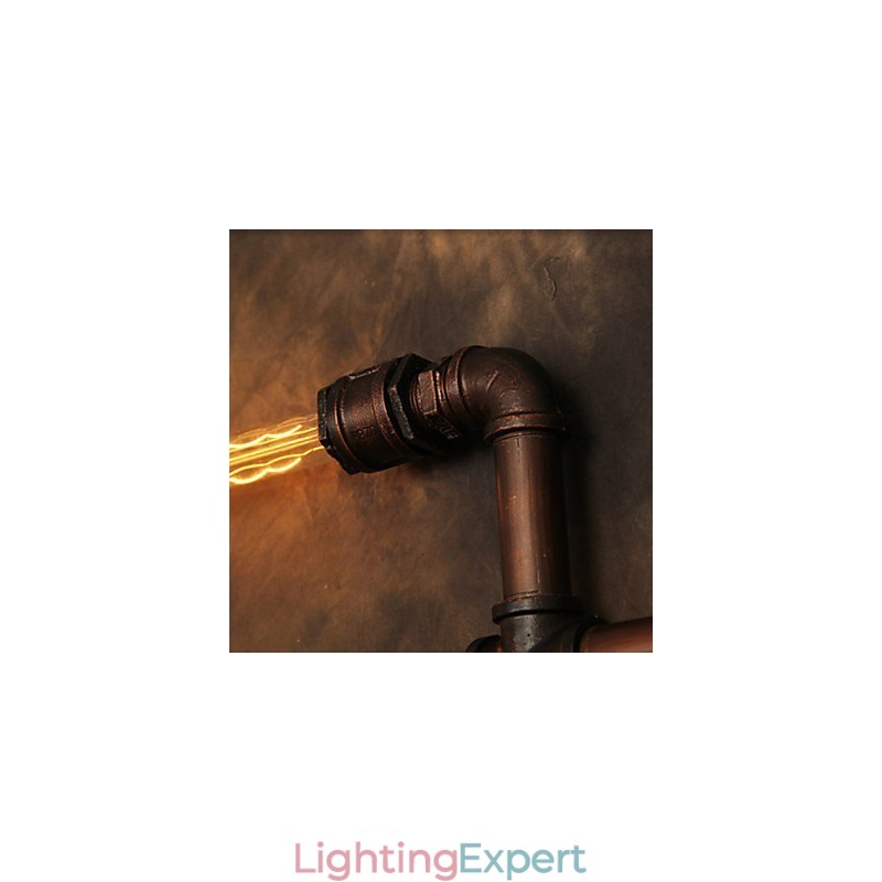 Wall Lamp Wall Sconces 6 Lights Bronze Finsh Industrial Style Rustic Lodge Metal