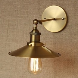 Minimalist Industrial Style Villa Retro Copper Decorative Umbrellas In Front Of The Church Aisle Wall
