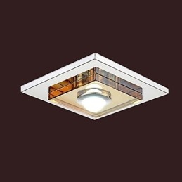 Amber Crystal Ceiling light 1 light Flush Mounted