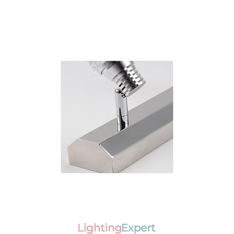 Modern Wall Light with Glass Bubble Shade Mirror Front Style