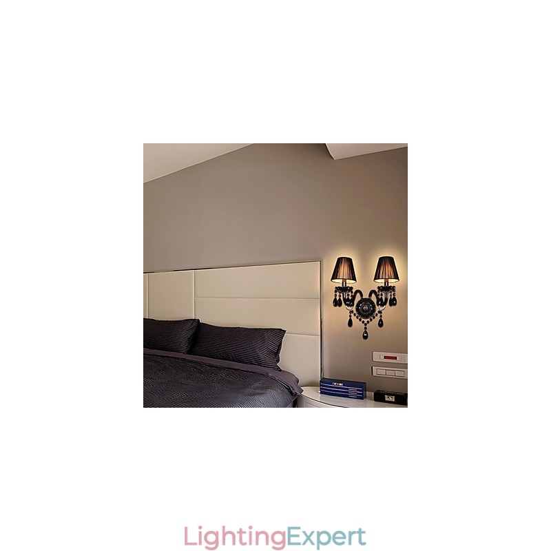 Crystal Candle Wall Lights Modern Contemporary Glass