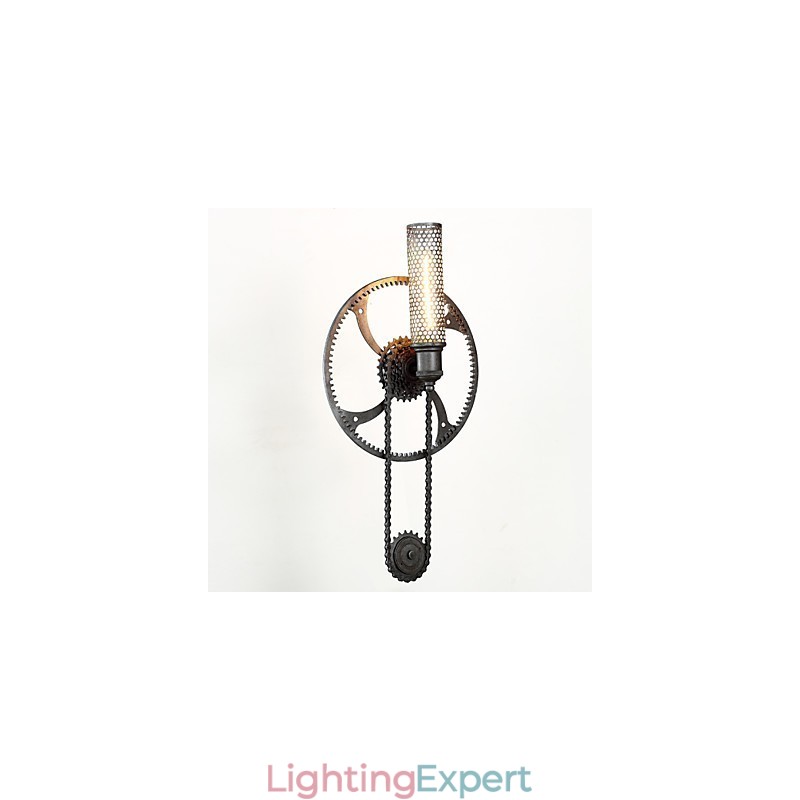 Grand Mercure Mount wall lamp Loft Steampunk Nordic American Warehouse Retro Industrial Gear Wall Lamp