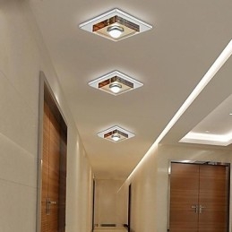 Amber Crystal Ceiling light 1 light Flush Mounted