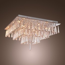 Modern Contemporary Crystal Others Flush Mount
