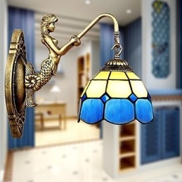 Europe Type Restoring Ancient Ways Wall Lamp Creative Mediterranean Glass Lights