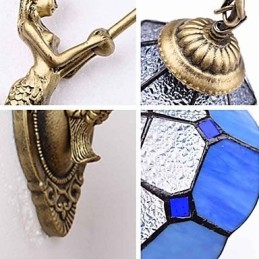 Europe Type Restoring Ancient Ways Wall Lamp Creative Mediterranean Glass Lights
