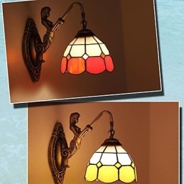 Europe Type Restoring Ancient Ways Wall Lamp Creative Mediterranean Glass Lights