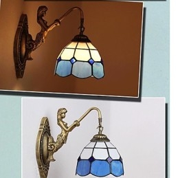 Europe Type Restoring Ancient Ways Wall Lamp Creative Mediterranean Glass Lights