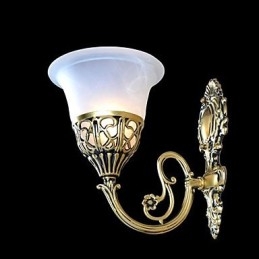 Bronze Wall Sconces Lights Moire Glass European Retro Classic 220V