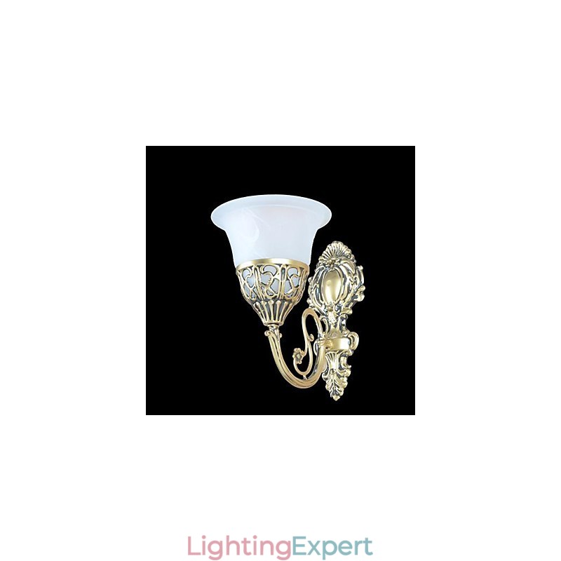 Bronze Wall Sconces Lights Moire Glass European Retro Classic 220V