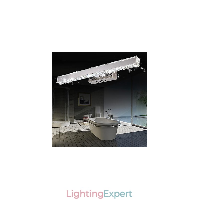 Crystal Bathroom Lighting Modern Contemporary Metal