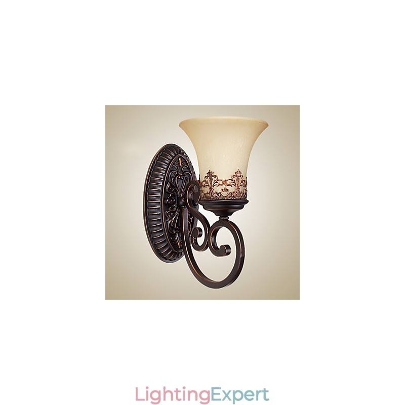 Vintage Wall Lamps 1 Light with Resin Material Glass Shade Bed Room Living Room Hallway Lights