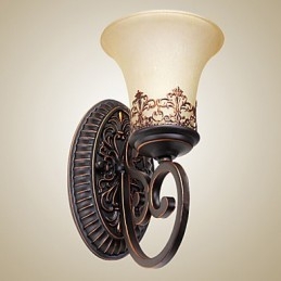 Vintage Wall Lamps 1 Light with Resin Material Glass Shade Bed Room Living Room Hallway Lights
