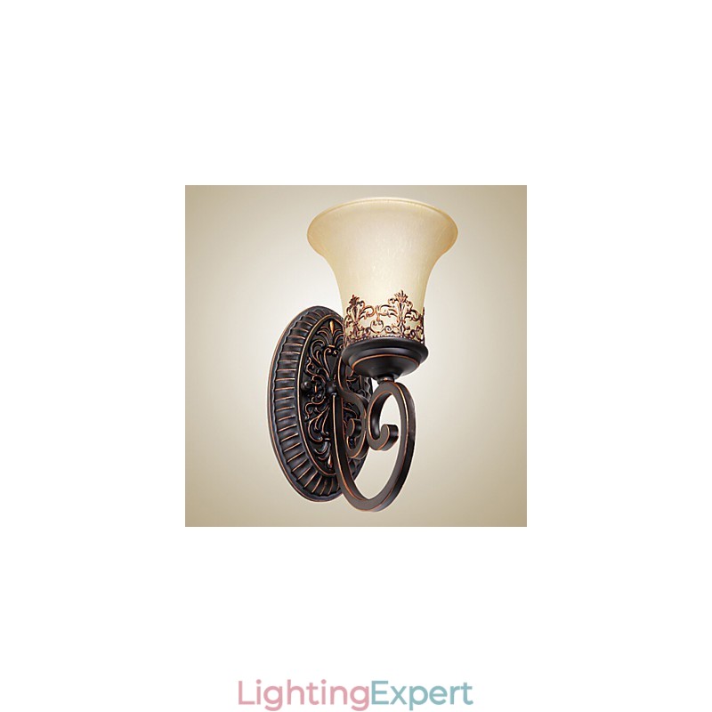 Vintage Wall Lamps 1 Light with Resin Material Glass Shade Bed Room Living Room Hallway Lights