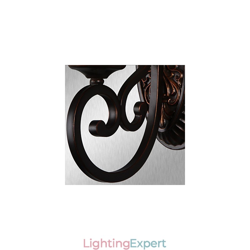 Vintage Wall Lamps 1 Light with Resin Material Glass Shade Bed Room Living Room Hallway Lights