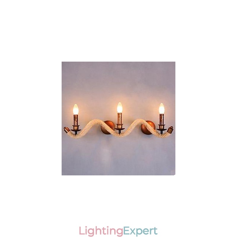 Contracted Balcony Stair Lamp Twisted Rope Wall Lamp