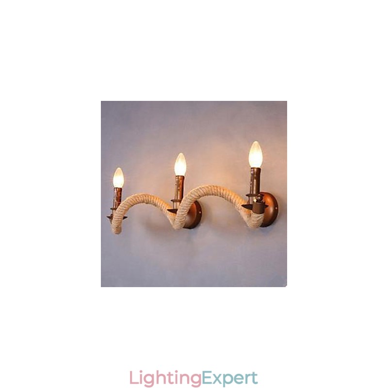 Contracted Balcony Stair Lamp Twisted Rope Wall Lamp