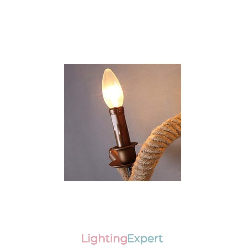 Contracted Balcony Stair Lamp Twisted Rope Wall Lamp