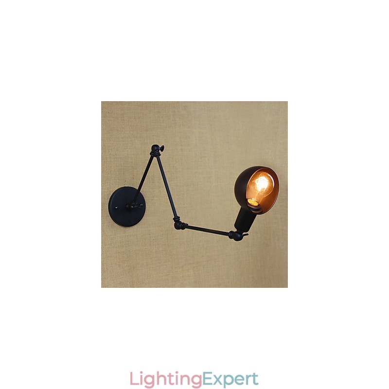 Personality Long Arm Adjustable Angle Bar Three Retro Living Room Lamps Lighting Decorative Wall Sconce