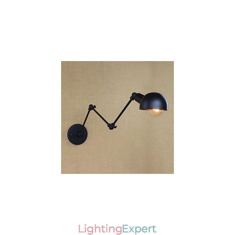 Personality Long Arm Adjustable Angle Bar Three Retro Living Room Lamps Lighting Decorative Wall Sconce