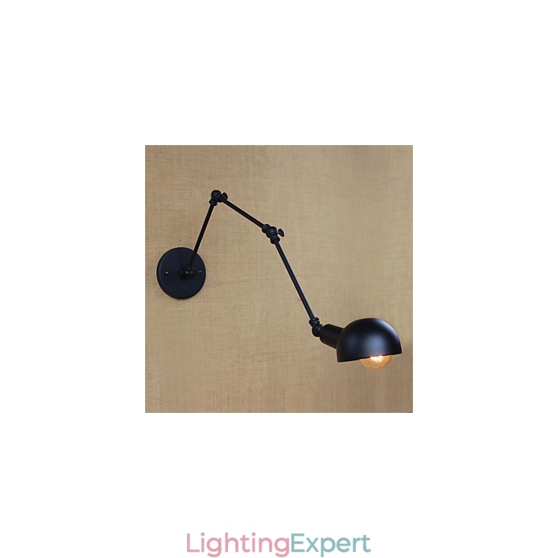 Personality Long Arm Adjustable Angle Bar Three Retro Living Room Lamps Lighting Decorative Wall Sconce