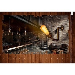 American Village Loft Industrial Edison Style Vintage Wall Light Lamp Retro Water Pipe Lamp Wall Sconce