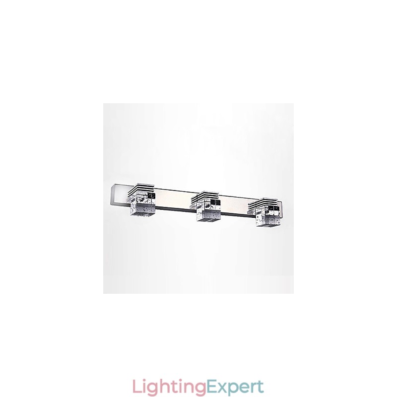 Wall Sconces Bathroom Lighting Wall Washers Crystal Mini Style Modern Contemporary Metal