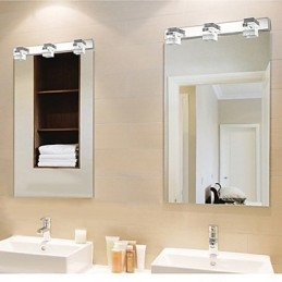 Wall Sconces Bathroom Lighting Wall Washers Crystal Mini Style Modern Contemporary Metal
