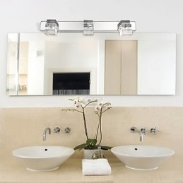 Wall Sconces Bathroom Lighting Wall Washers Crystal Mini Style Modern Contemporary Metal