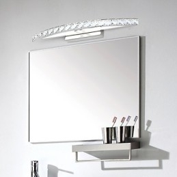 Mirror Lamp Stainless Steel And Crystal