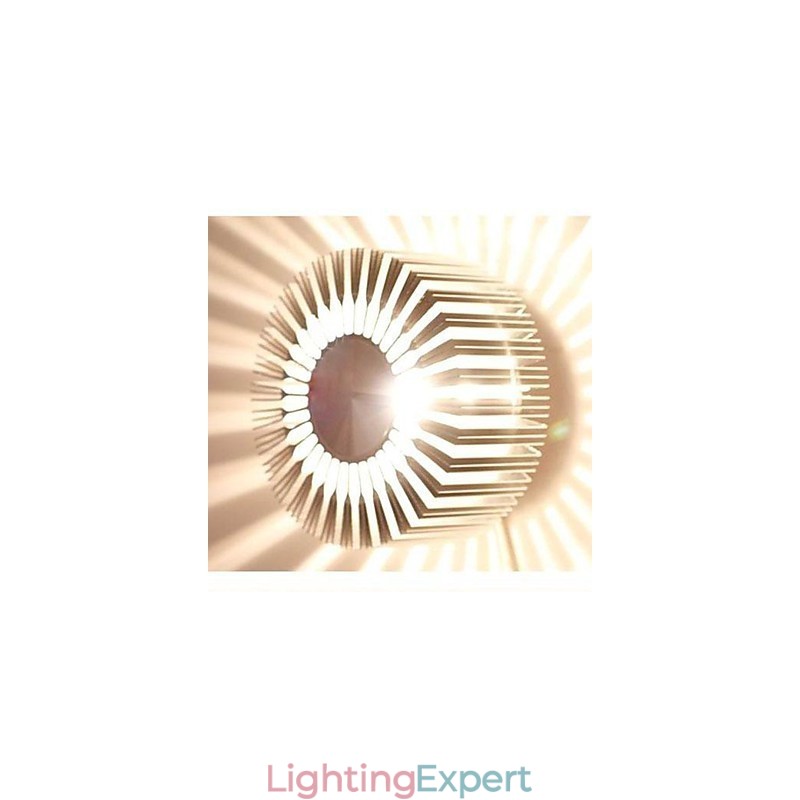 Embed Round Sunflower Type Aluminum Projection Wall Lamp