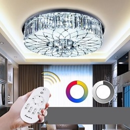 Flush Mount Crystal Modern Contemporary Metal