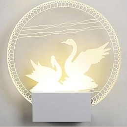 Acrylic Wall Lamp PVC Lamp Light Modern Contemporary Metal