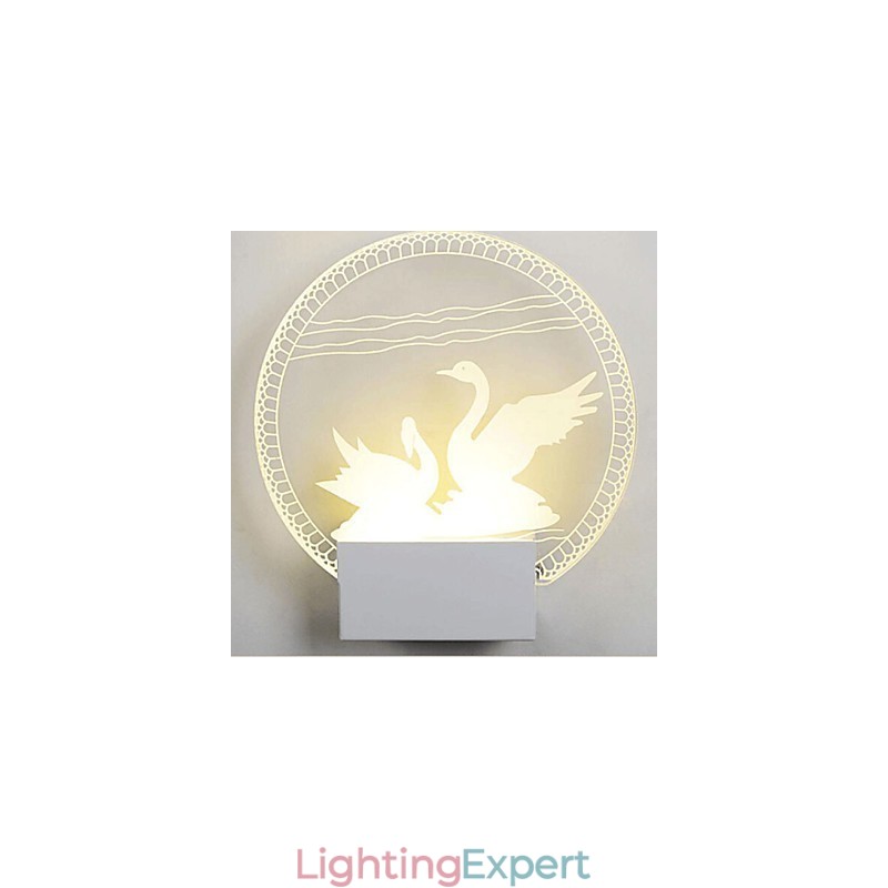 Acrylic Wall Lamp PVC Lamp Light Modern Contemporary Metal