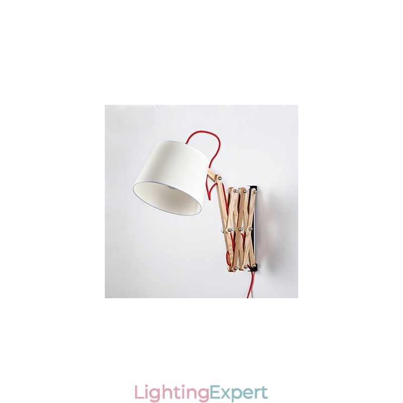 Wall Sconces Reading Wall Lights Mini Style Traditional Classic Wood Bamboo
