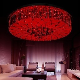 Flush Mount Crystal Modern Contemporary Metal